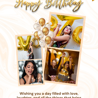 Personalized A4 Photo Frame for Birthday & Anniversary | Custom Name & Date Gift